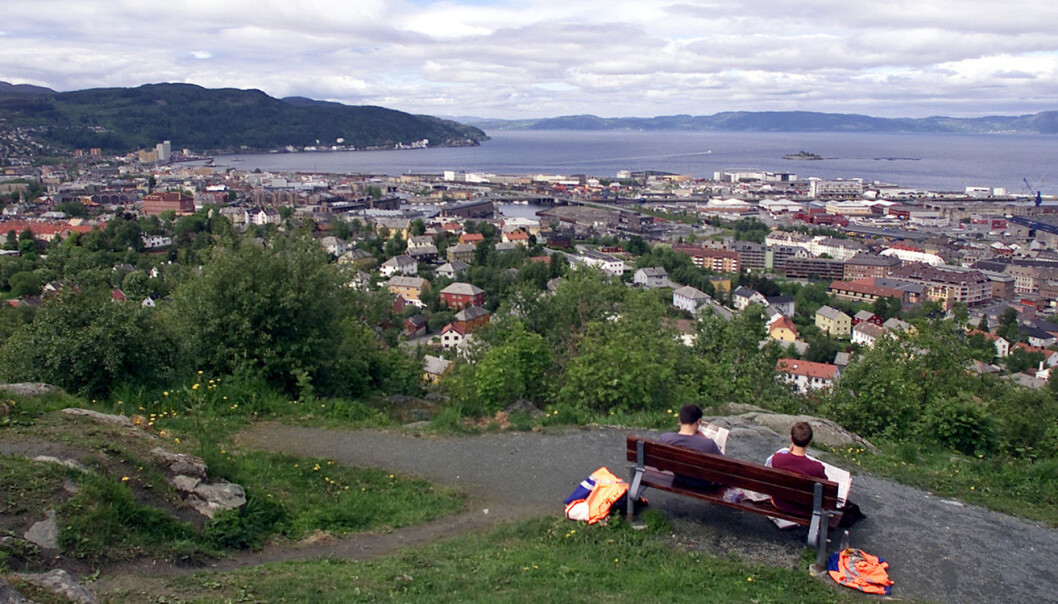 Trondheim sentrum, sett fra Tyholt. Foto: Gorm Kallestad, SCANPIX Trondheim sentrum, sett fra Tyholt. Foto: Gorm Kallestad, SCANPIX