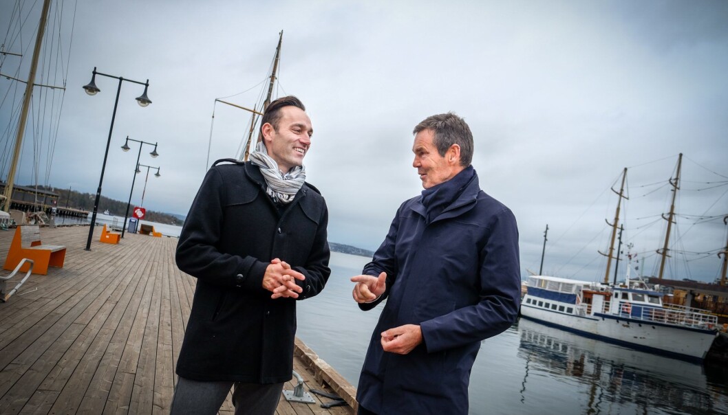 Glenn Edvardsen og Stig Linna i VesselMan. Foto: Vilde Mebust Erichsen Glenn Edvardsen og Stig Linna i VesselMan. Foto: Vilde Mebust Erichsen