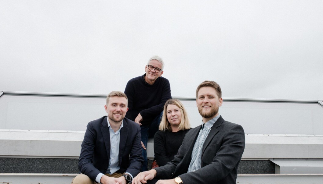 En liten del av teamet bak SUS2023: Torgeir Midthun Fadnes (COWI), Johannes Eggen (Nordic), Bridget White (Nordic) og Kristoffer Tungland (COWI). Foto: Ragnhild Heggem Fagerheim En liten del av teamet bak SUS2023: Torgeir Midthun Fadnes (COWI), Johannes Eggen (Nordic), Bridget White (Nordic) og Kristoffer Tungland (COWI). Foto: Ragnhild Heggem Fagerheim