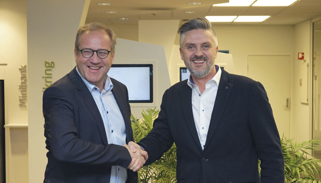 Rune Fjeldstad (Sparebank 1) og Daniel Döderlein (Auka). Rune Fjeldstad (Sparebank 1) og Daniel Döderlein (Auka).