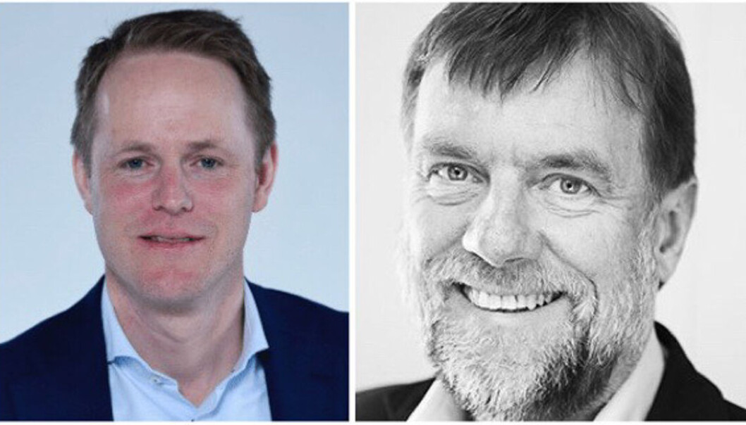 Daglig leder Øyvind Fries (t.v.) og styreleder Arnstein Hellem i Folkeinvest. Daglig leder Øyvind Fries (t.v.) og styreleder Arnstein Hellem i Folkeinvest.