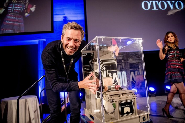 Andreas Thorsheim da Otovo vant Oslo Innovation Award under Oslo Innovation Week 2018. Kort tid etter hentet selskapet 100 millioner kroner. Foto: Gorm K. Gaare / Oslo Innovation Week Andreas Thorsheim da Otovo vant Oslo Innovation Award under Oslo Innovation Week 2018. Kort tid etter hentet selskapet 100 millioner kroner. Foto: Gorm K. Gaare / Oslo Innovation Week
