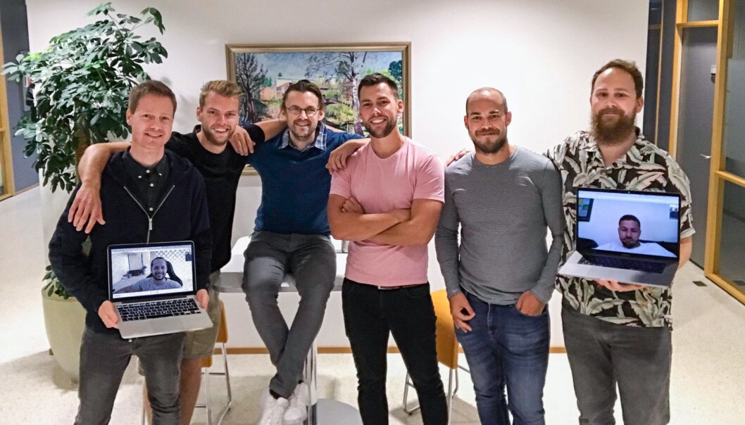 Differ-teamet: Kristian Collin Berge, Are Almaas, Geir Sand Nilsen, Kenneth Lynne, Sondre Mære Overskaug. Henrik Johnsen og Gregor Jarisch online. Foto: Privat Differ-teamet: Kristian Collin Berge, Are Almaas, Geir Sand Nilsen, Kenneth Lynne, Sondre Mære Overskaug. Henrik Johnsen og Gregor Jarisch online. Foto: Privat