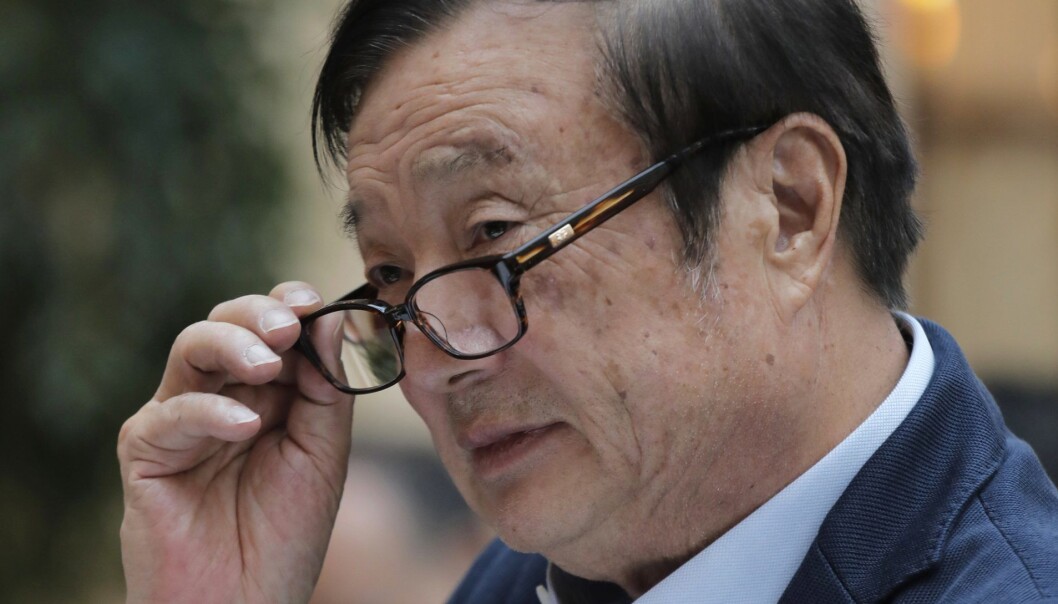 Gründer og toppsjef i Huawei, Ren Zhengfei. Foto: AP Photo/Vincent Yu Gründer og toppsjef i Huawei, Ren Zhengfei. Foto: AP Photo/Vincent Yu