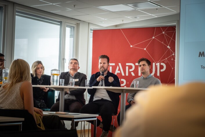 Paneldebatt om mikromobilitet i regi av MobilityLab på Forskningsparken i Oslo. Foto: Vilde Mebust Erichsen Paneldebatt om mikromobilitet i regi av MobilityLab på Forskningsparken i Oslo. Foto: Vilde Mebust Erichsen