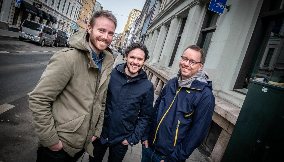Outtt-teamet i Oslo: Erlend Eggen, Aaron Beaton og Espen Oldeman Lund. Arkivfoto: Vilde Mebust Erichsen