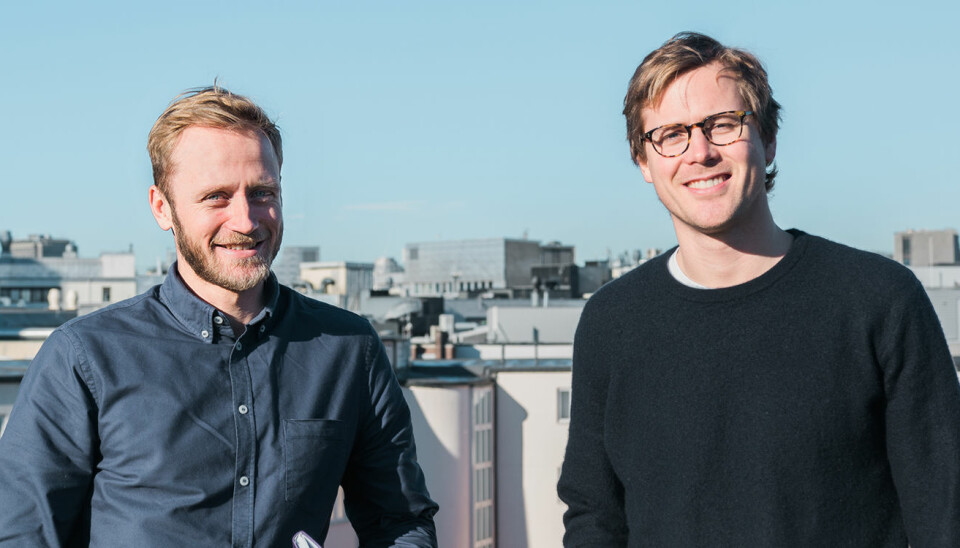 Alva Technologies: Henrik Langeland (gründer og CEO), og Sindre Sangnes (data scientist). Foto: Benedicte Tandsæther-Andersen