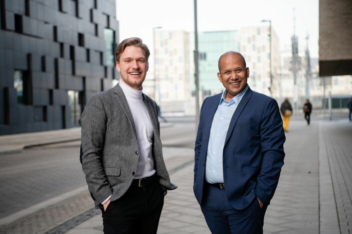  Christian Wierød (venstre) og Risul Islam (høyre) i Unite Living. Foto: Stig B. Fiksdal, DNB Nyheter