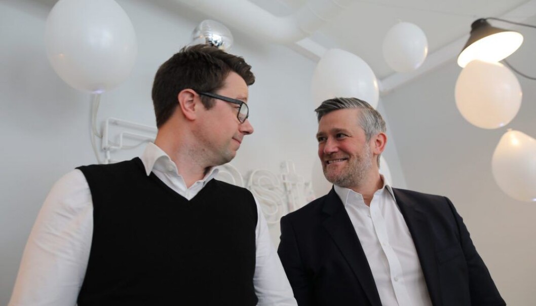 Dag Josef Foss, CEO i Justify og David Baum, CEO i Finstart Nordic. Foto: Lucas Weldeghebriel Dag Josef Foss, CEO i Justify og David Baum, CEO i Finstart Nordic. Foto: Lucas Weldeghebriel