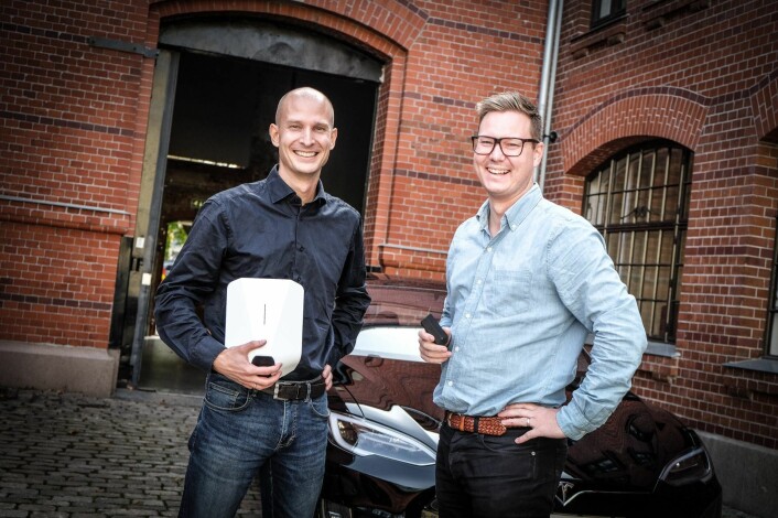  Tibber founder Edgeir Aksnes and Daniel Lindén. Photo: Vilde Mebust Erichsen