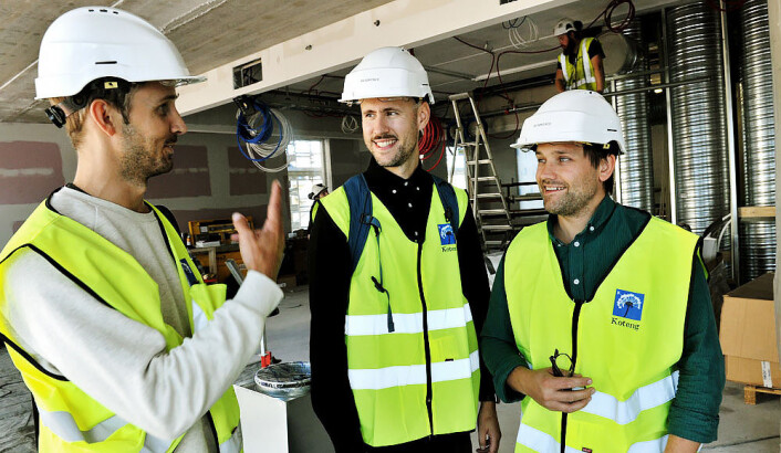 Mesh-gründer Anders Mjåset og Digs-gründerne Mats Mathisen og Arnstein Syltern. Foto: Rune Sævik Mesh-gründer Anders Mjåset og Digs-gründerne Mats Mathisen og Arnstein Syltern. Foto: Rune Sævik