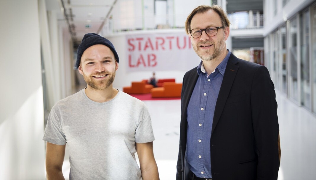 Kjetil Holmefjord i StartupLab og Stig Nordal hos advokatene Sands. Kjetil Holmefjord i StartupLab og Stig Nordal hos advokatene Sands.
