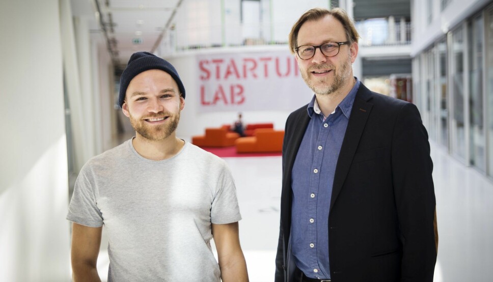 Kjetil Holmefjord i StartupLab og Stig Nordal hos advokatene Sands.