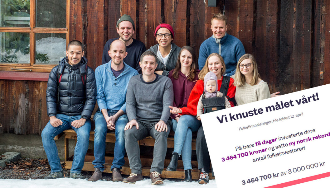 Spiff-teamet: Øverst fra venstre; Carl-Nicolai Wessmann, Hieu Tran, Håvard Andersen. Nederst fra venstre: Safal Kumar Ghimire, Audun Kjelstrup, Michael Pangopoulos, Tanya Hirst, Iben Andrea Syvertsen med babyen Ruth Syvertsen på fanget, og til sist; Diana Nechita. Foto: Spiff Spiff-teamet: Øverst fra venstre; Carl-Nicolai Wessmann, Hieu Tran, Håvard Andersen. Nederst fra venstre: Safal Kumar Ghimire, Audun Kjelstrup, Michael Pangopoulos, Tanya Hirst, Iben Andrea Syvertsen med babyen Ruth Syvertsen på fanget, og til sist; Diana Nechita. Foto: Spiff