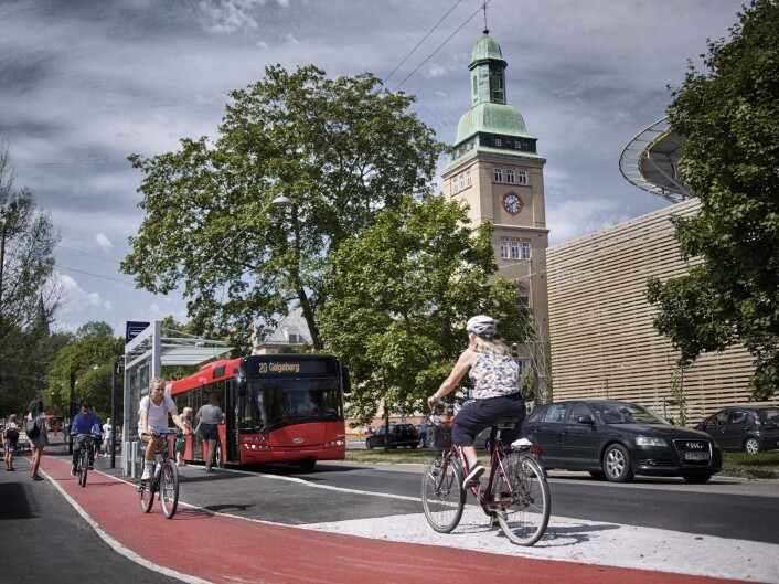 Self driving busses descend upon Oslo. Photo: Cowi Self driving busses descend upon Oslo. Photo: Cowi