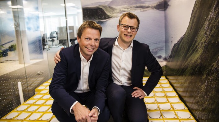 Øyvind Birkenes and Erlend Bolle from Airthings. Photo: Per-Ivar Nikolaisen Øyvind Birkenes and Erlend Bolle from Airthings. Photo: Per-Ivar Nikolaisen