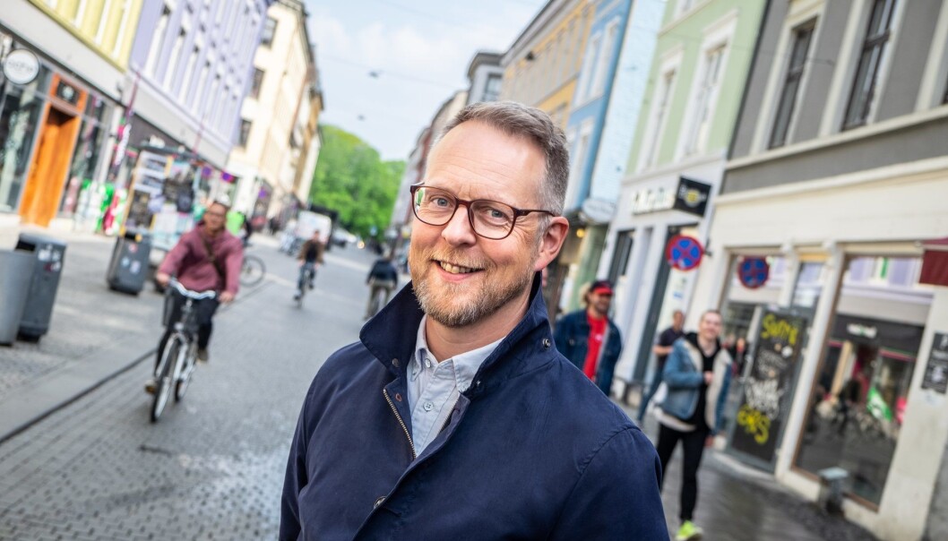 Nofence-sjef Erik Harstad på Oslo-besøk fra Batnfjordsøra på Nordmøre. Foto: Vilde Mebust Erichsen Nofence-sjef Erik Harstad på Oslo-besøk fra Batnfjordsøra på Nordmøre. Foto: Vilde Mebust Erichsen