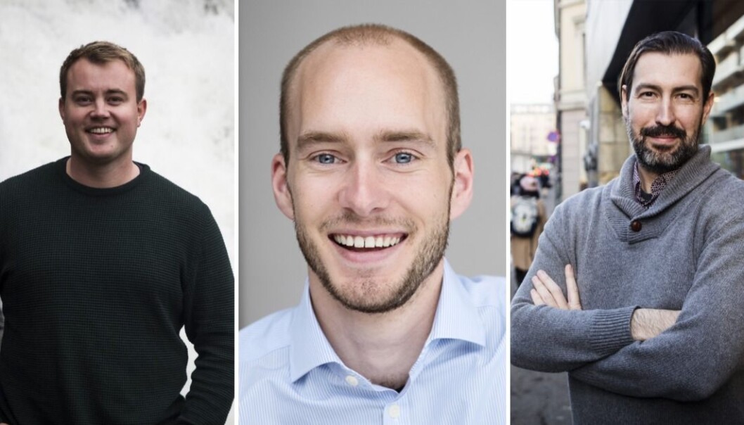 Mathias Mikkelsen i Memory, partner Sven Jørund Kolstø i investeringsselskapet CoFounder og forfatter av boka Mathias Mikkelsen i Memory, partner Sven Jørund Kolstø i investeringsselskapet CoFounder og forfatter av boka