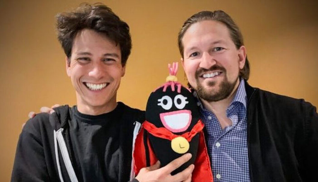 Jean-Baptiste Huynh i Dragonbox (t.v.) og Åsmund Furuseth i Kahoot. Foto: Presse Jean-Baptiste Huynh i Dragonbox (t.v.) og Åsmund Furuseth i Kahoot. Foto: Presse