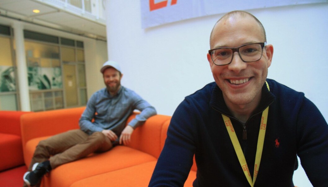 ANALYSEGRÜNDERE: Ariel Fischer (i forgrunnen) og Henrik Eikeland mener de har funnet et hull i dataanalysemarkedet. Foto: Lucas H. Weldeghebriel ANALYSEGRÜNDERE: Ariel Fischer (i forgrunnen) og Henrik Eikeland mener de har funnet et hull i dataanalysemarkedet. Foto: Lucas H. Weldeghebriel