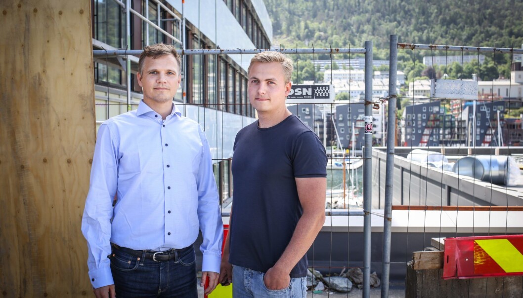 Ditio-gründer Jacob Christian Døskeland (til venstre) og selskapets daglig leder Thor Petter Korsmo. Foto: Margrethe Vikan Sæbø Ditio-gründer Jacob Christian Døskeland (til venstre) og selskapets daglig leder Thor Petter Korsmo. Foto: Margrethe Vikan Sæbø