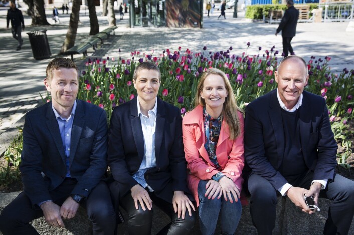 From left: André Berg Edvardsen (Skagerak), Alexandra Leisse (Vibbio), Marianne Bratt Ricketts (Vibbio) and Erik Edvard Tønnesen (Skagerak). Photo: Per-Ivar Nikolaisen From left: André Berg Edvardsen (Skagerak), Alexandra Leisse (Vibbio), Marianne Bratt Ricketts (Vibbio) and Erik Edvard Tønnesen (Skagerak). Photo: Per-Ivar Nikolaisen