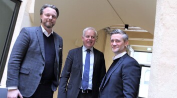 Jarle Holm, CEO i Monner. Tor Kristian Haugland, kommunikasjonsdirektør i Sparebank 1, SR-Bank og David Baum, CEO av FinStart Nordic. Arkivfoto: Lucas Weldeghebriel Jarle Holm, CEO i Monner. Tor Kristian Haugland, kommunikasjonsdirektør i Sparebank 1, SR-Bank og David Baum, CEO av FinStart Nordic. Arkivfoto: Lucas Weldeghebriel