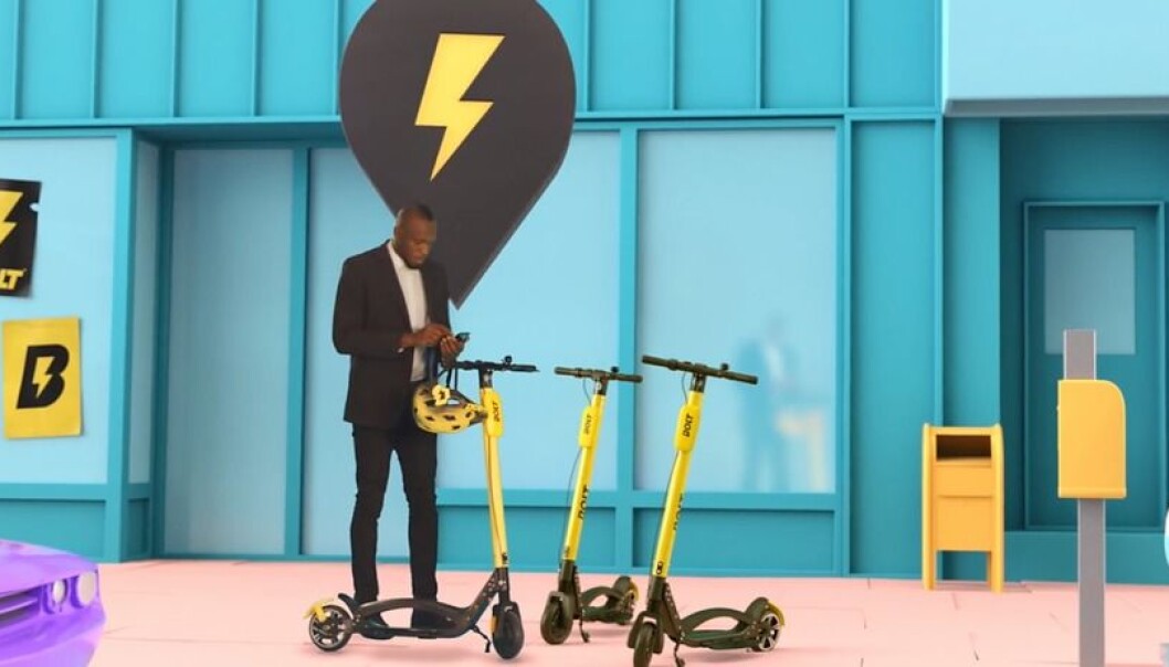 Usain Bolt er hovedinvestor og ansikt utad for El-sparkesyklene Bolt. Foto: Bolt Mobility Usain Bolt er hovedinvestor og ansikt utad for El-sparkesyklene Bolt. Foto: Bolt Mobility
