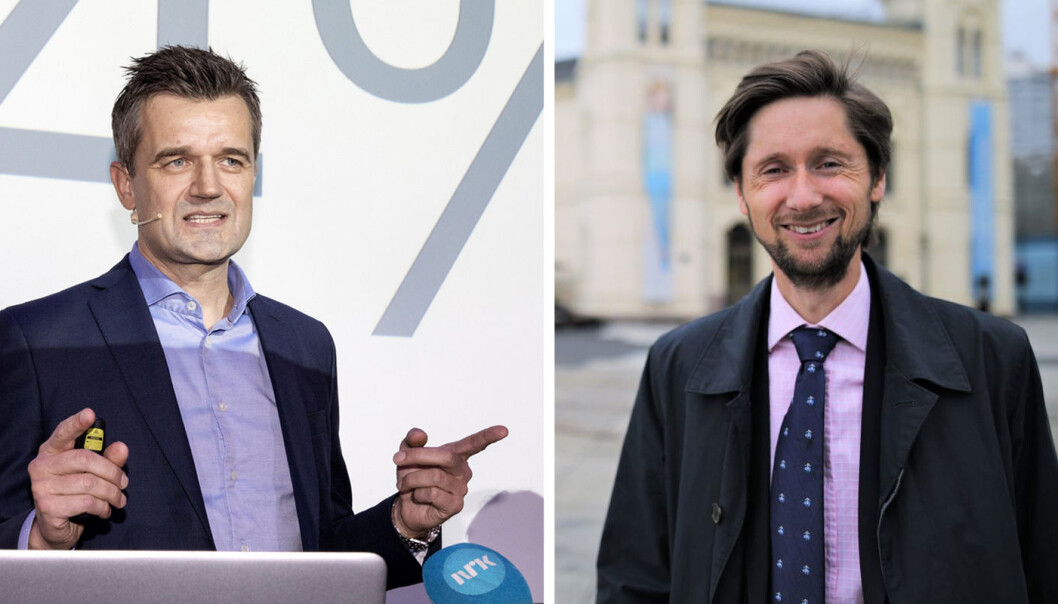 Rune Garborg i Vipps og Rasmus Figenschou i DNB. Foto: Scanpix/DNB Rune Garborg i Vipps og Rasmus Figenschou i DNB. Foto: Scanpix/DNB