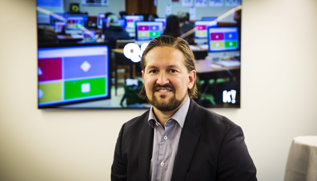 Kahoot-sjef Åsmund Furuseth. Foto: Per-Ivar Nikolaisen Kahoot-sjef Åsmund Furuseth. Foto: Per-Ivar Nikolaisen