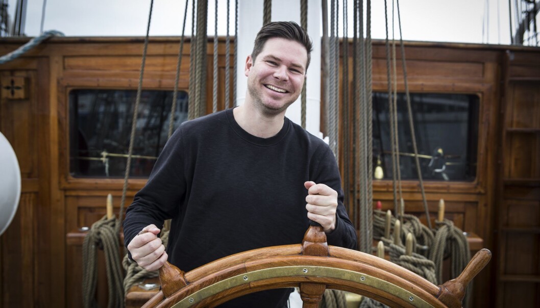 Kjartan Slette i Unacast ombord på Shifters Kjartan Slette i Unacast ombord på Shifters