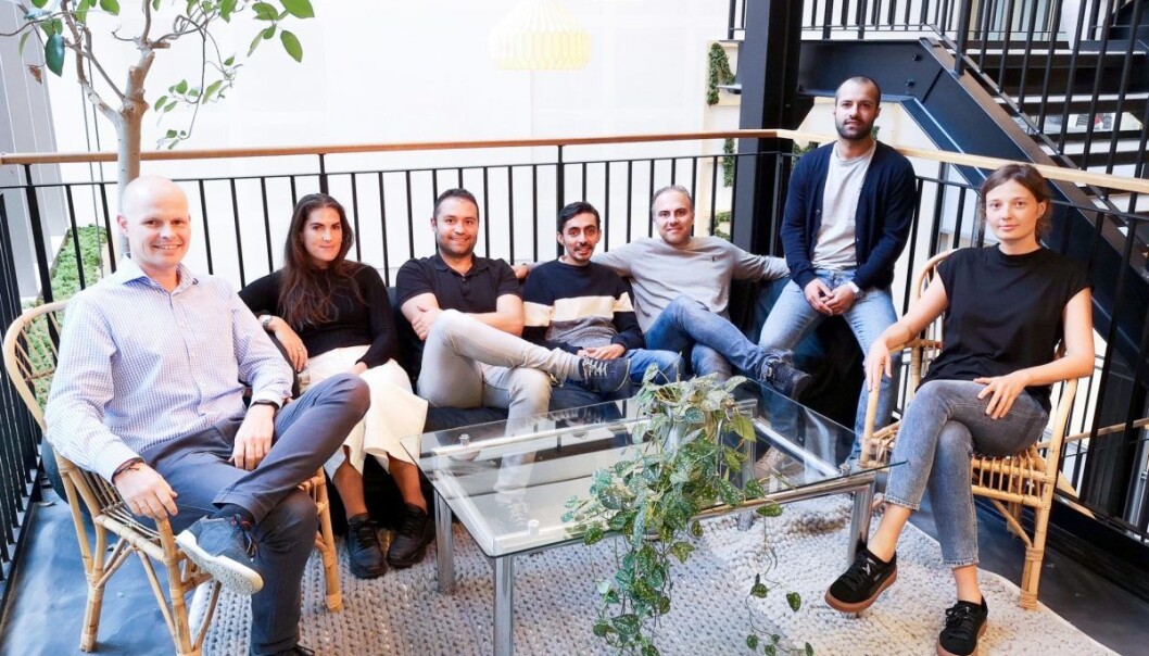 Teamet i PreppK. Fra høyre: Kaja Krakowian, Designer, Amin Fard, Co-founder og CEO. Reza Shamshirgaran, Co-founder og CTO, Piyush Thacker, utvikler, Amir Yazdanshenas, utvikler, Hanne Olsen Solem, COO, Joachim Hagene, Forretningsutvikler. Foto: Prepp Teamet i PreppK. Fra høyre: Kaja Krakowian, Designer, Amin Fard, Co-founder og CEO. Reza Shamshirgaran, Co-founder og CTO, Piyush Thacker, utvikler, Amir Yazdanshenas, utvikler, Hanne Olsen Solem, COO, Joachim Hagene, Forretningsutvikler. Foto: Prepp