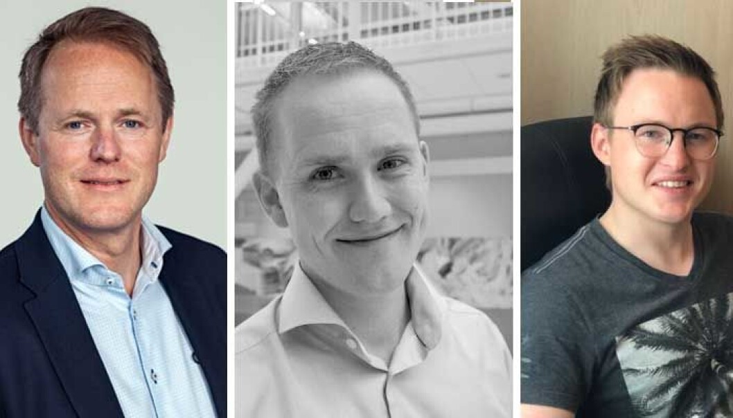 Øyvind Fries i Folkeinvest, Geir Atle Bore i Norsk Crowdfunding Forening og Anders Ottesen i Pineleaf Studio Øyvind Fries i Folkeinvest, Geir Atle Bore i Norsk Crowdfunding Forening og Anders Ottesen i Pineleaf Studio