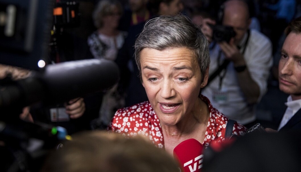 EUs konkurransekommissær, Margrethe Vestager Foto: Nikolai Linares/Ritzau Scanpix via AP EUs konkurransekommissær, Margrethe Vestager Foto: Nikolai Linares/Ritzau Scanpix via AP