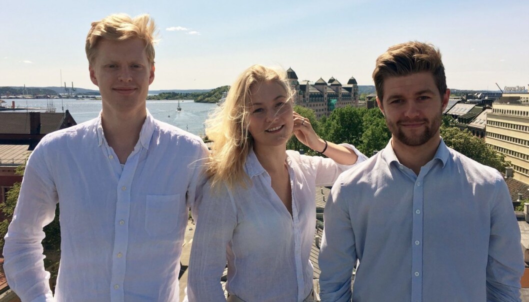 SPACEAPP: De kaller seg Airbnb for parkeringsplasser og har kalrt å overbevise en parkeringsmilliardær.(Fra venstre: Sigurd Høystad, Camilla Sommerfelt, Mats Kristiansen SPACEAPP: De kaller seg Airbnb for parkeringsplasser og har kalrt å overbevise en parkeringsmilliardær.(Fra venstre: Sigurd Høystad, Camilla Sommerfelt, Mats Kristiansen