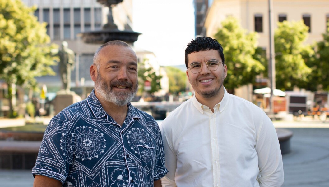 Fredrik Syversen (t.v) i IKT-Norge og Nassir Achour i Reodor ser frem til å se hvilke forslag og innspill som kommer inn til prosjekt Bydugnad. Foto: Henning Torp/Trigger Oslo Fredrik Syversen (t.v) i IKT-Norge og Nassir Achour i Reodor ser frem til å se hvilke forslag og innspill som kommer inn til prosjekt Bydugnad. Foto: Henning Torp/Trigger Oslo