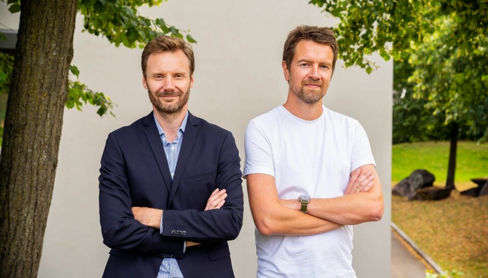 Trygve Håkedal og Terje Løken blir nye konsernsjefer i Storebrand for henholdsvis Technology og Digital og Innovasjon. Foto: Storebrand
