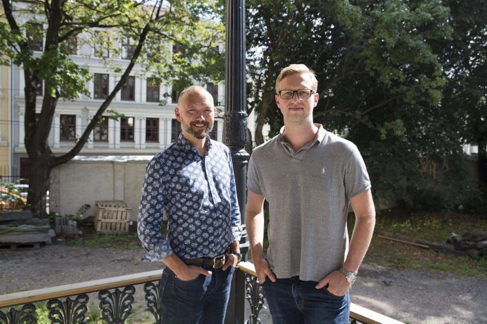 Kristian Bye og kommunikasjonsdirektør og vikarierende markedssjef Henrik Gustav Faller i Remarkable fant tonen. Foto: Per-Ivar Nikolaisen Kristian Bye og kommunikasjonsdirektør og vikarierende markedssjef Henrik Gustav Faller i Remarkable fant tonen. Foto: Per-Ivar Nikolaisen
