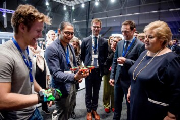Arveng Technologies møtte Erna Solberg i fjor. Foto: Gorm K. Gare Arveng Technologies møtte Erna Solberg i fjor. Foto: Gorm K. Gare