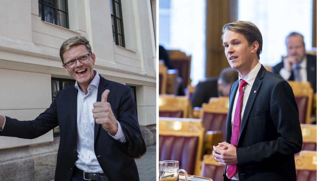 2. nestleder i Venstre, Terje Breivik (t.v.) og Arbeiderpartiets Torstein Tvedt Solberg har svært ulik oppfatning av Kapitalfunn - men begge mener ordningen bør utvides. Foto: NTB Scanpix 2. nestleder i Venstre, Terje Breivik (t.v.) og Arbeiderpartiets Torstein Tvedt Solberg har svært ulik oppfatning av Kapitalfunn - men begge mener ordningen bør utvides. Foto: NTB Scanpix