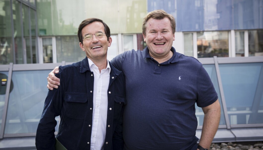 Trond Riiber Knudsen og Tore Sagstuen er parhester i TRK Group. Foto: Per-Ivar Nikolaisen Trond Riiber Knudsen og Tore Sagstuen er parhester i TRK Group. Foto: Per-Ivar Nikolaisen