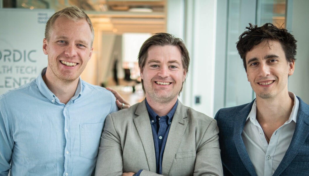 Medgründer Erik Hellestøl, gründer Gudmundur Ebenezer og CTO Pierre Aclément. Medgründer Erik Hellestøl, gründer Gudmundur Ebenezer og CTO Pierre Aclément.
