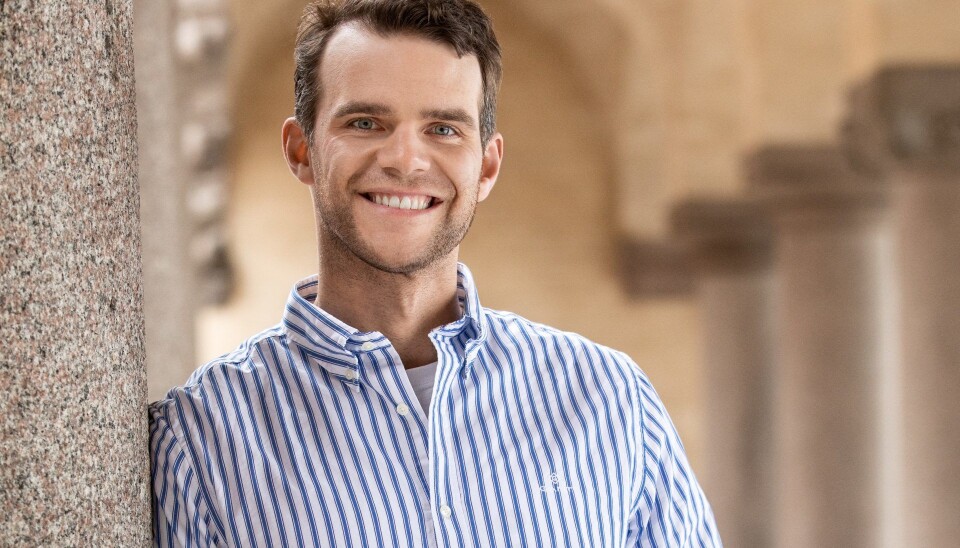 Voi-gründer Fredrik Hjelm ønsker norske gründere velkommen til Sverige.