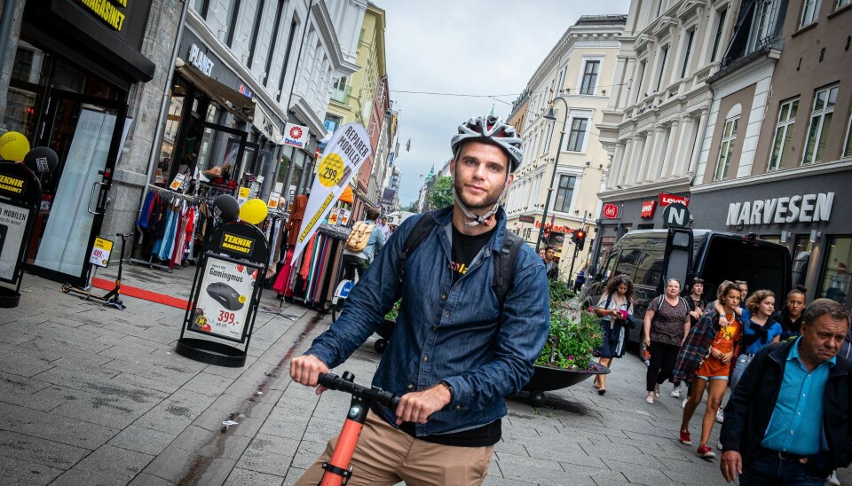 CEO i VOI, Fredrik Hjelm mener fyllekjøring på sparkesykkel har blitt kultur i Norden. Foto: Torill Henriksen