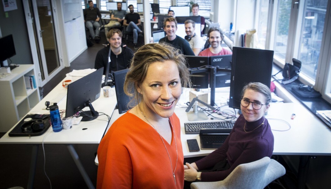 Merete Nygaard i Lawbotics og teamet. Foto: Per-Ivar Nikolaisen Merete Nygaard i Lawbotics og teamet. Foto: Per-Ivar Nikolaisen