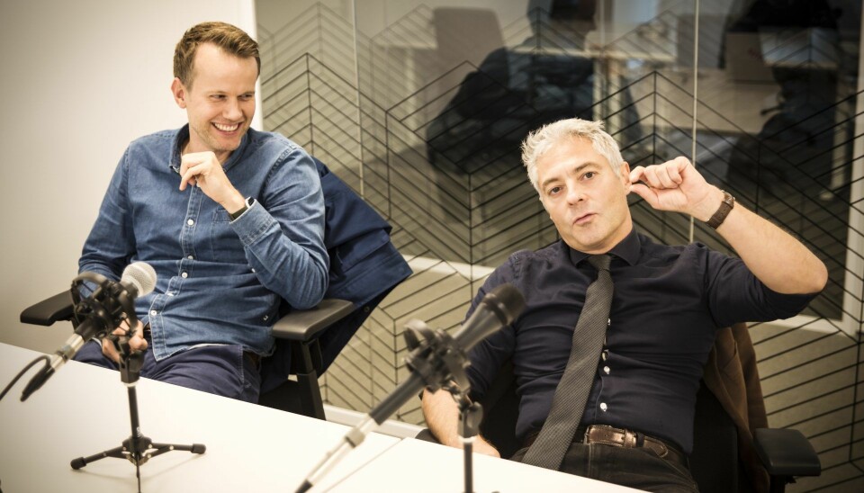Mats Staugaard og Salvador Baille i Shifters podcast. Foto: Per-Ivar Nikolaisen