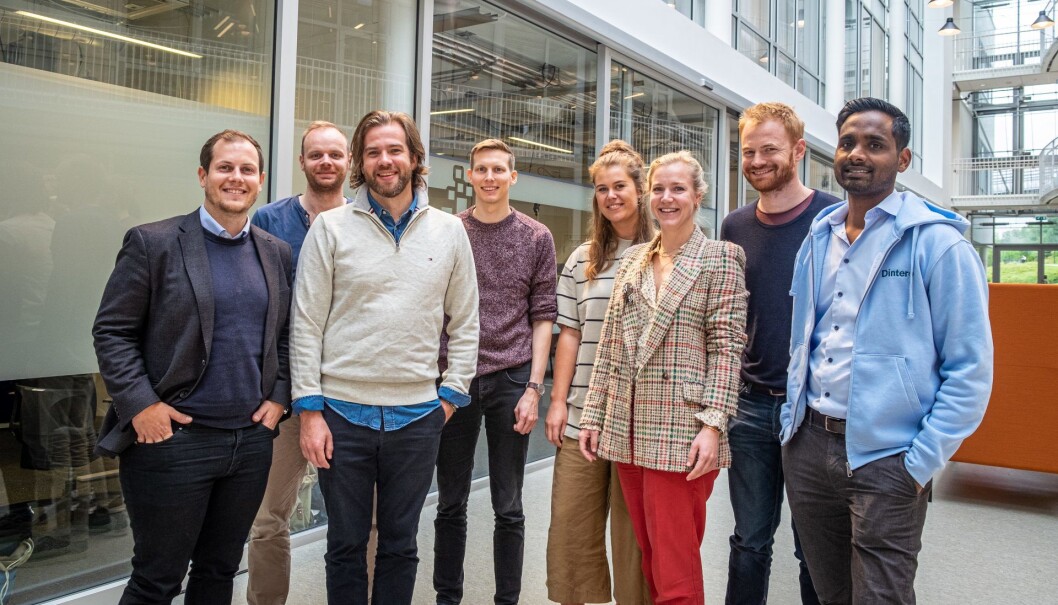 Dintero-teamet på StartupLab. Gründer Daro Navaratnam til høyre. Foto: Vilde Mebust Erichsen Dintero-teamet på StartupLab. Gründer Daro Navaratnam til høyre. Foto: Vilde Mebust Erichsen