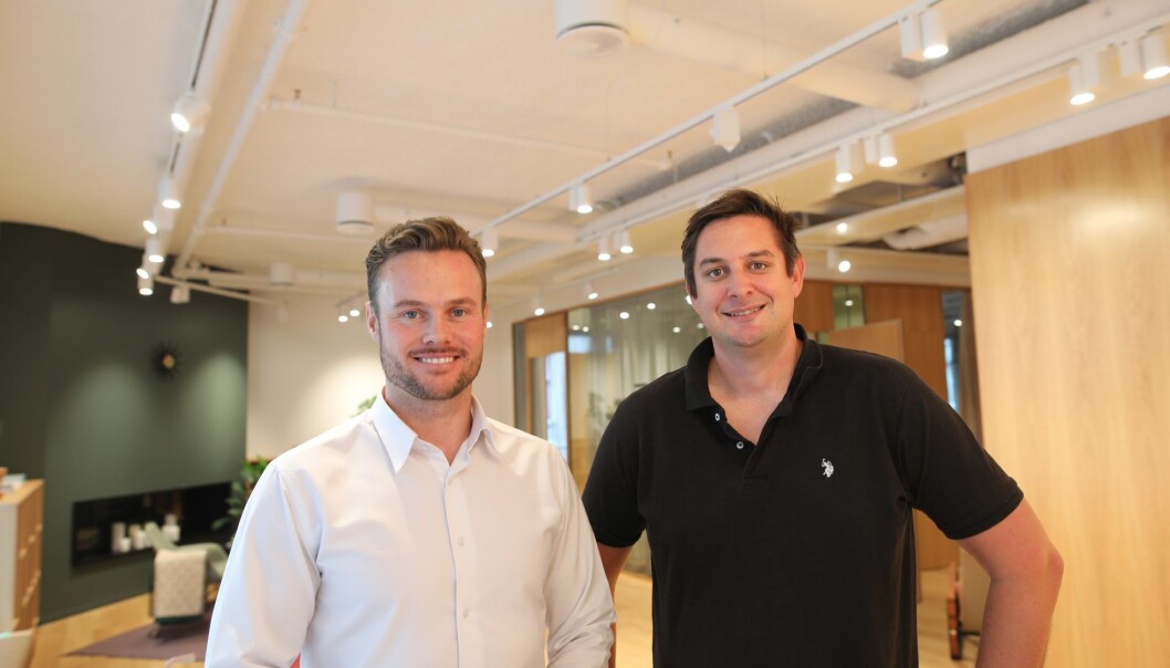 Elkjøp-Sjef Fredrik Tønnesen og gründer av nisjenettbutikken Milrab, Finn-Magnus Torall. Elkjøp-Sjef Fredrik Tønnesen og gründer av nisjenettbutikken Milrab, Finn-Magnus Torall.