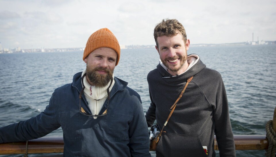 Johan Brand (t.v.) og Jamie Brooker, medgründere i Kahoot og nå partnere i investeringsselskapet WeAreHuman. Foto: Per-Ivar Nikolaisen