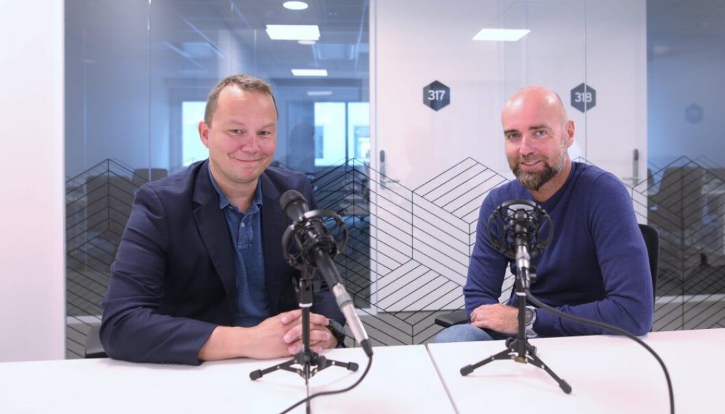 Jon Andreas Pretorius, CIO i Hafslund Nett og Anders Morthen, direktør for innovasjon og tjenester i Telenor Mobil Norge. Foto: Lucas Weldeghebriel Jon Andreas Pretorius, CIO i Hafslund Nett og Anders Morthen, direktør for innovasjon og tjenester i Telenor Mobil Norge. Foto: Lucas Weldeghebriel